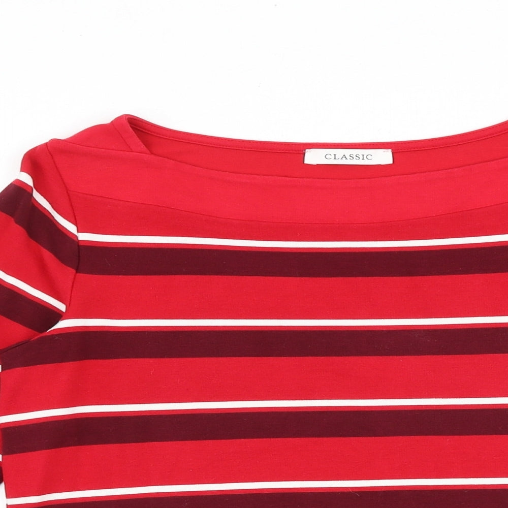 Womens UK Size 12 Marks and Spencer Red Basic Blouse