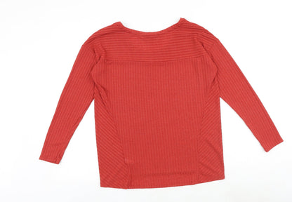 Womens UK Size 12 NEXT Red Basic Blouse