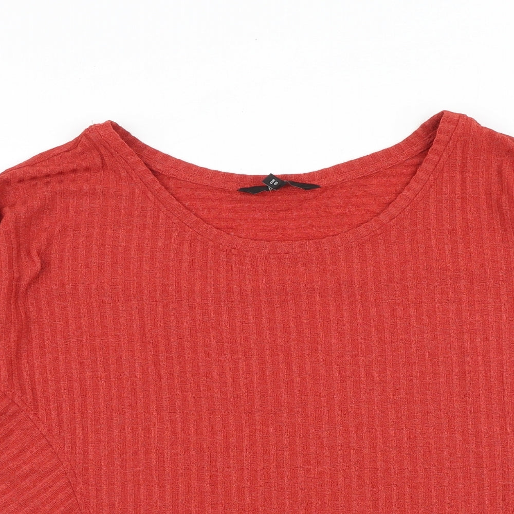 Womens UK Size 12 NEXT Red Basic Blouse