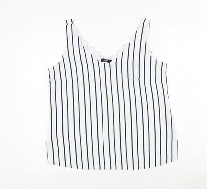 Womens UK Size 12 Wallis White Basic Tank