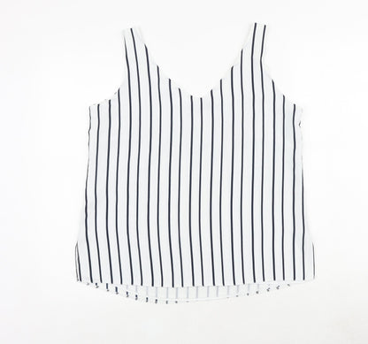 Womens UK Size 12 Wallis White Basic Tank