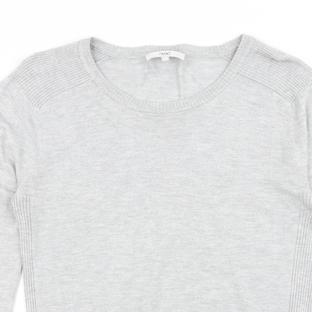 Womens UK Size 10 NEXT Grey Pullover Jumper