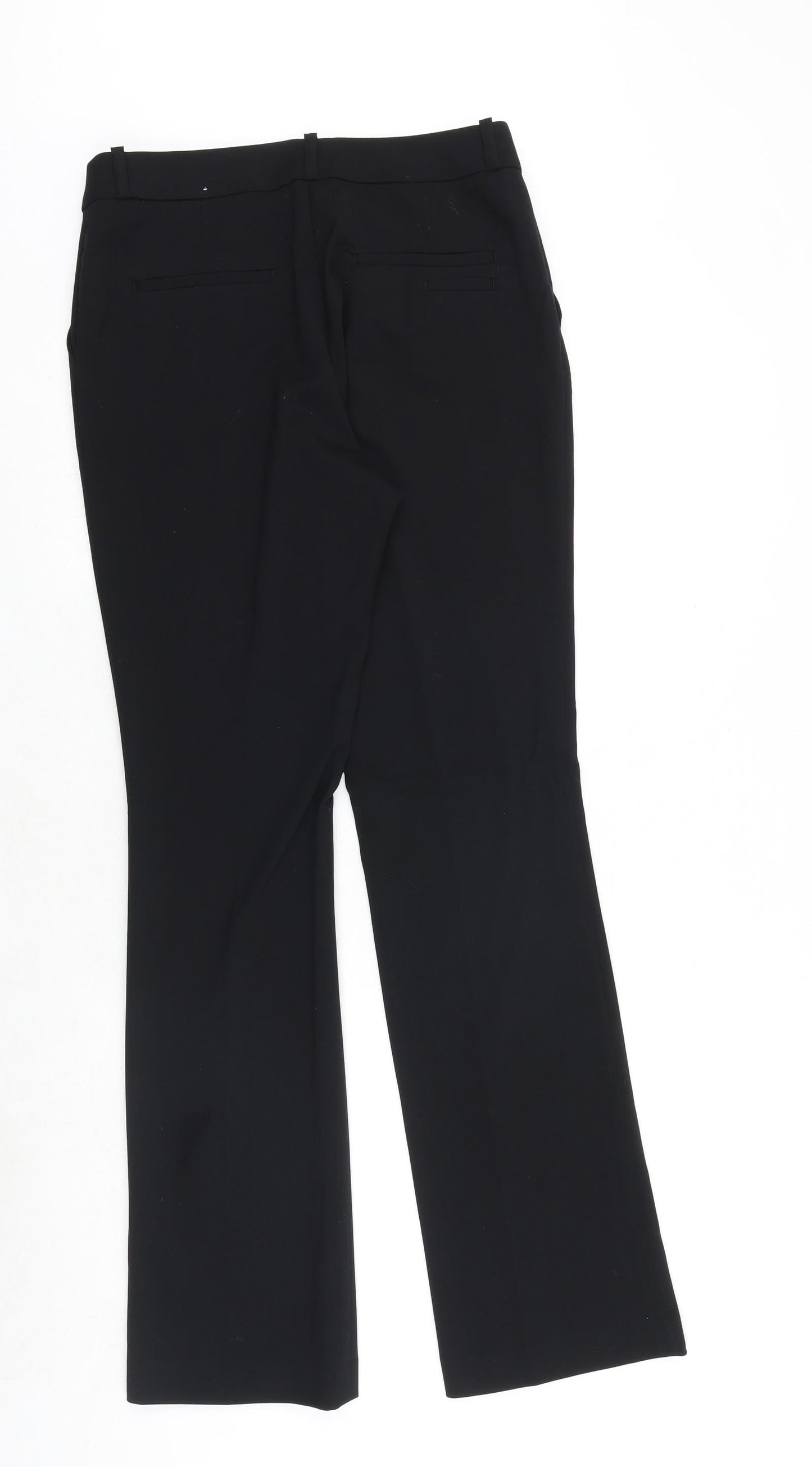 Womens UK Size 10 H&M Regular Fit Dress Pants Black Trousers