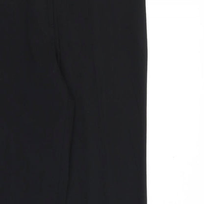 Womens UK Size 10 H&M Regular Fit Dress Pants Black Trousers