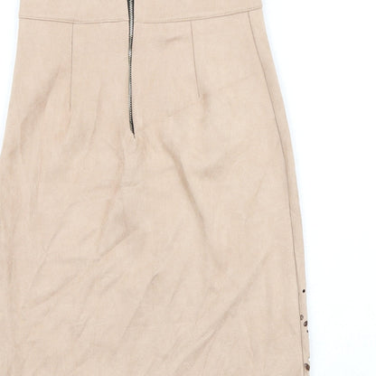 Top Top Top Womens Pink Geometric Polyester A-Line Skirt Size 26 in Zip