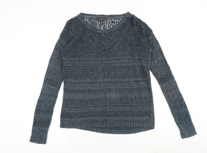 Womens UK Size 8 Warehouse Blue Pullover Jumper