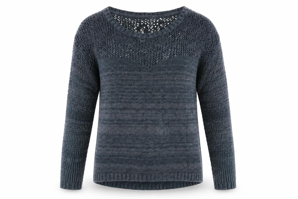 Womens UK Size 8 Warehouse Blue Pullover Jumper