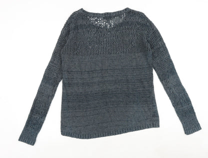Womens UK Size 8 Warehouse Blue Pullover Jumper