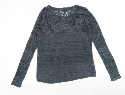 Womens UK Size 8 Warehouse Blue Pullover Jumper