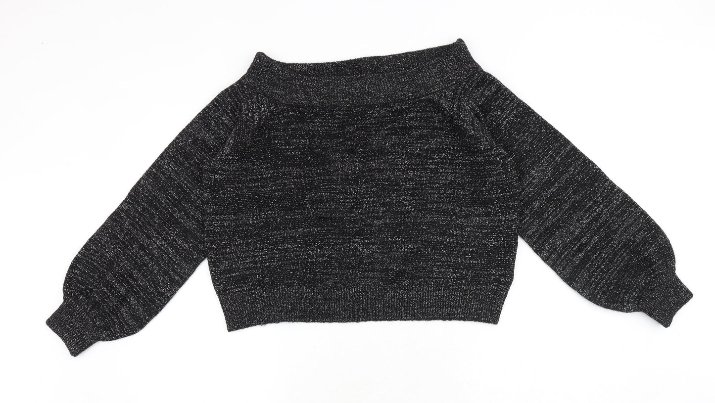 Womens UK Size M H&M Black Pullover Jumper