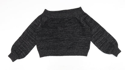 Womens UK Size M H&M Black Pullover Jumper