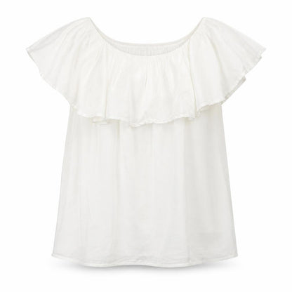 Womens UK Size M Pimkie White Basic Blouse