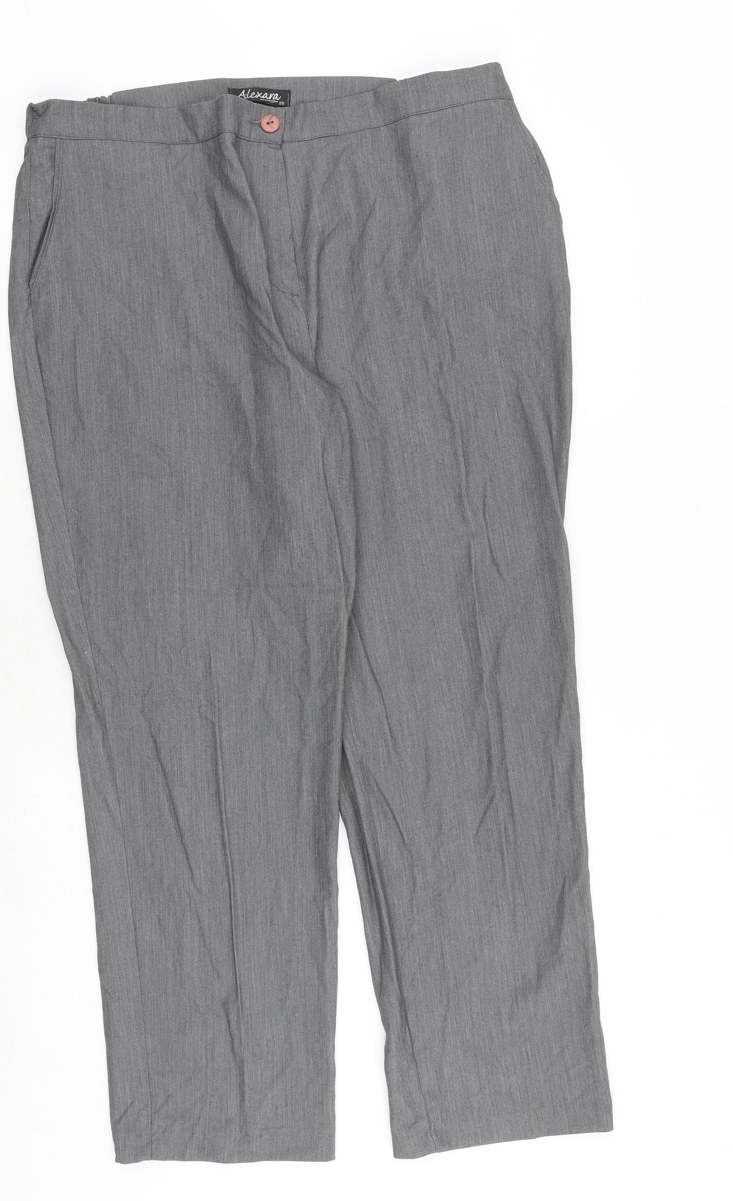 Womens UK Size 20 Alexara Regular Fit  Grey Trousers
