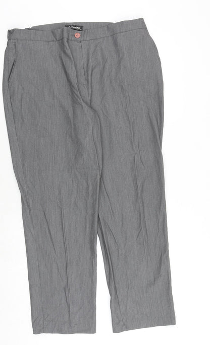 Womens UK Size 20 Alexara Regular Fit  Grey Trousers