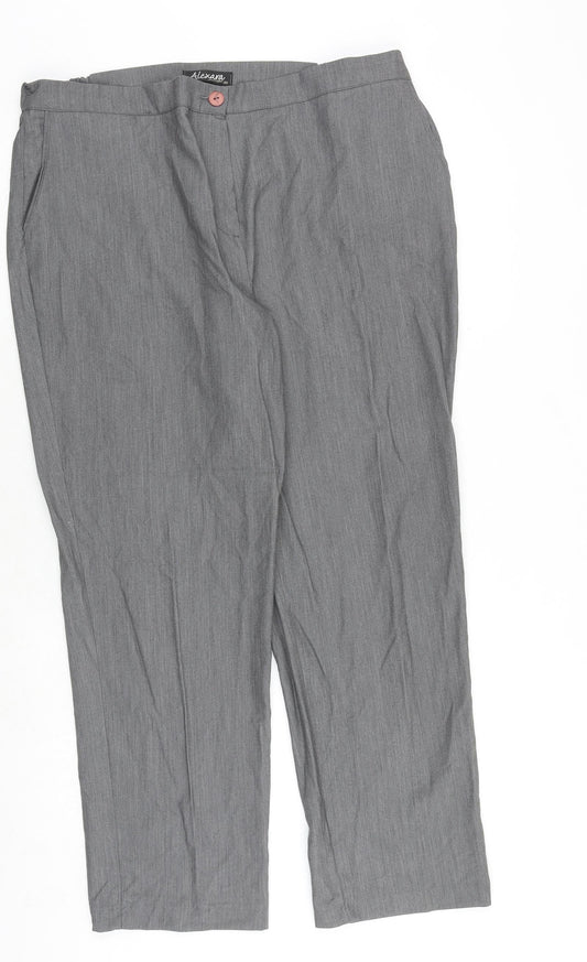Womens UK Size 20 Alexara Regular Fit  Grey Trousers
