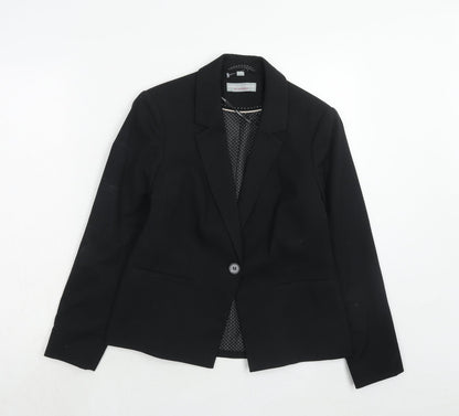 Dorothy Perkins Womens Black Polyester Jacket Suit Jacket Size 8