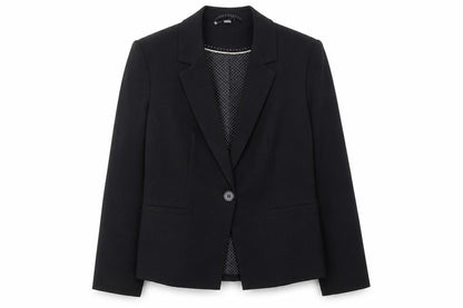 Womens UK Size 8 Dorothy Perkins Regular Black Suit Jacket