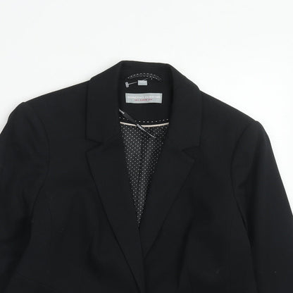 Dorothy Perkins Womens Black Polyester Jacket Suit Jacket Size 8