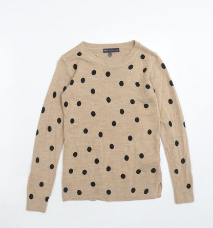 Womens UK Size XS Marks and Spencer Brown Pullover Jumper