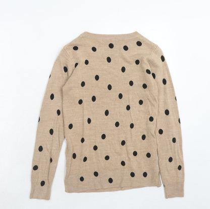 Womens UK Size XS Marks and Spencer Brown Pullover Jumper