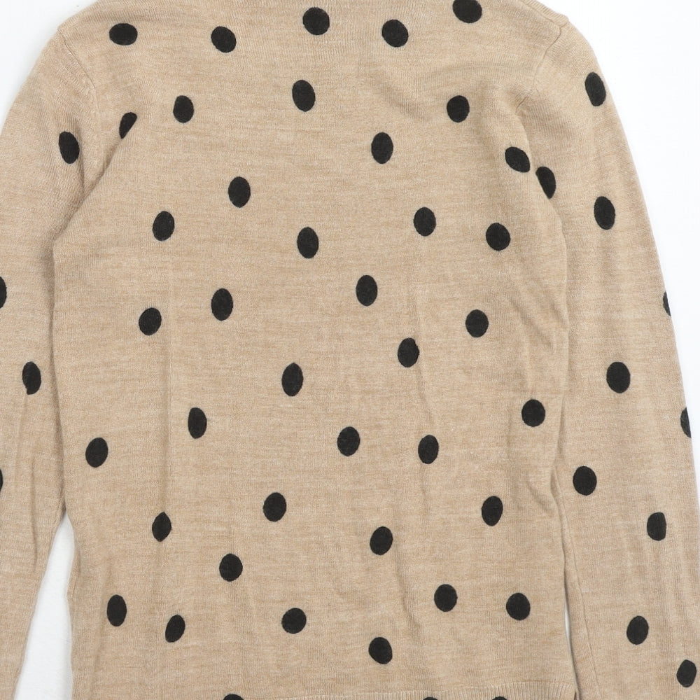 Womens UK Size XS Marks and Spencer Brown Pullover Jumper