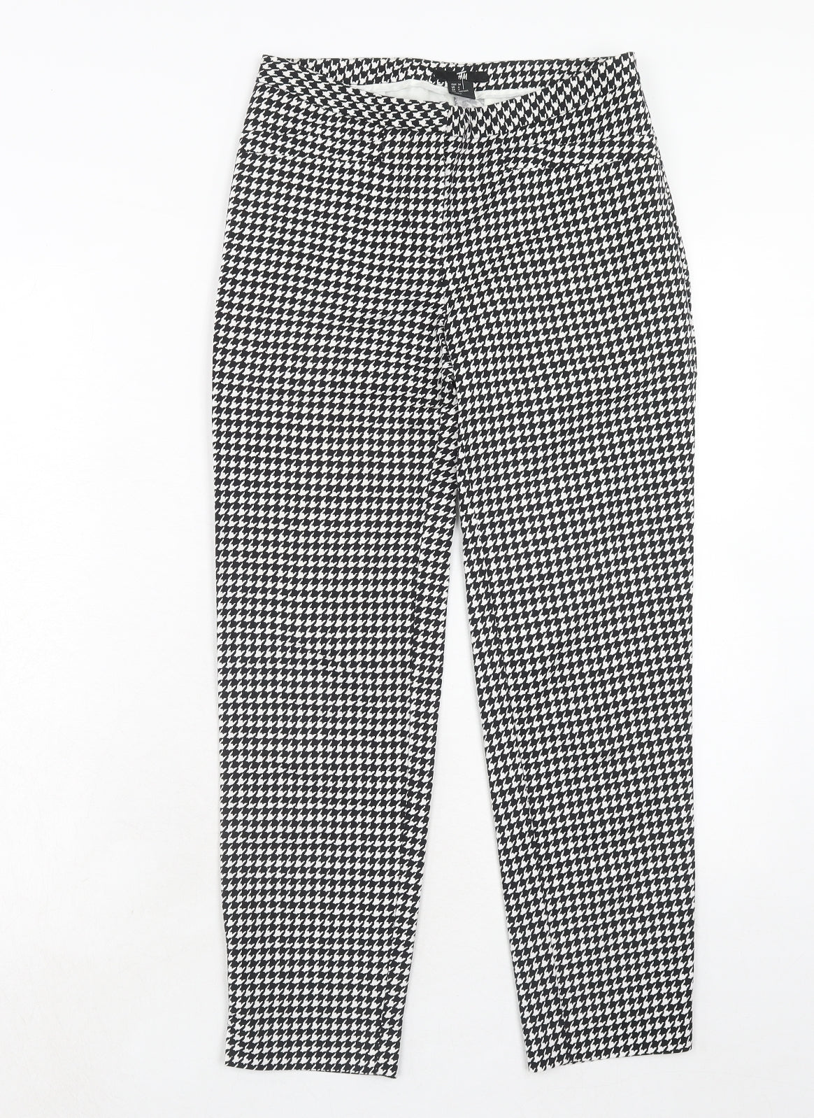 Womens UK Size 6 H&M Regular Fit Chino Black Trousers