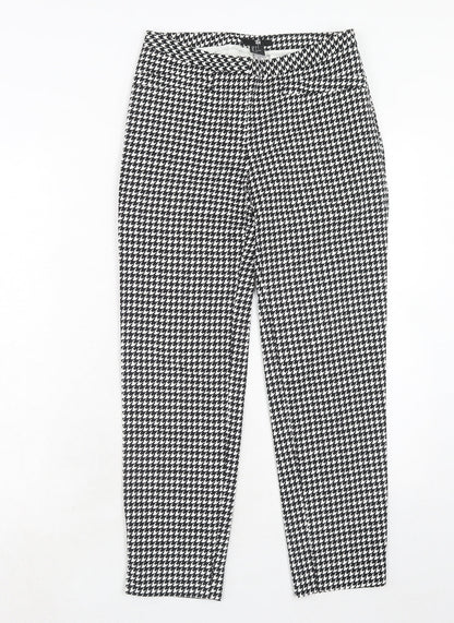 Womens UK Size 6 H&M Regular Fit Chino Black Trousers