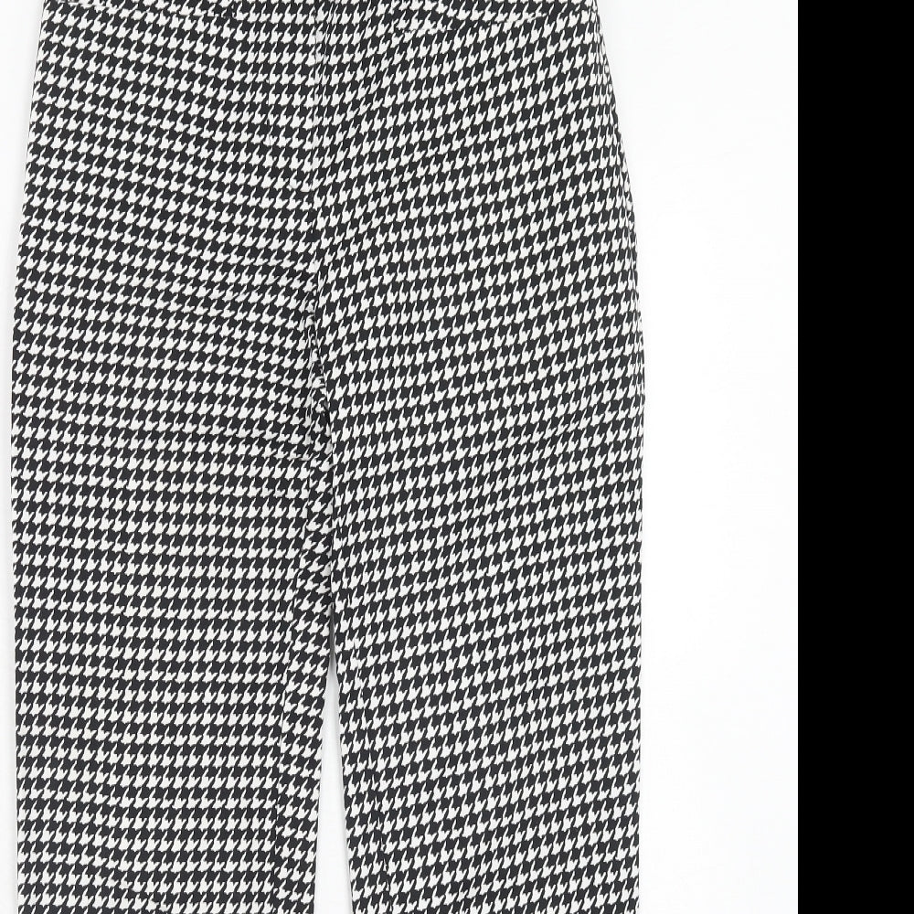 Womens UK Size 6 H&M Regular Fit Chino Black Trousers