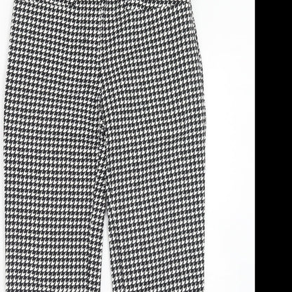 Womens UK Size 6 H&M Regular Fit Chino Black Trousers