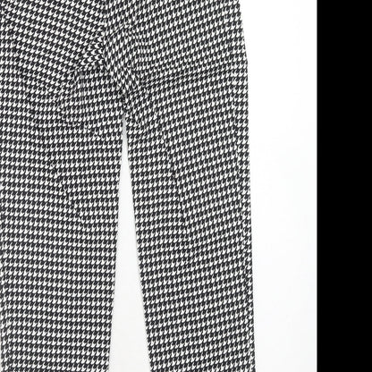 Womens UK Size 6 H&M Regular Fit Chino Black Trousers
