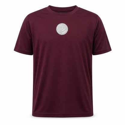 Boronia Mens Red Polyester Pullover T-Shirt Size S Crew Neck Pullover