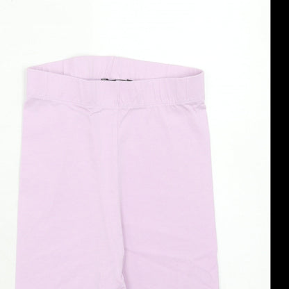 I SAW IT FIRST Womens Purple Cotton Compression Shorts Size 6 Regular Pull On