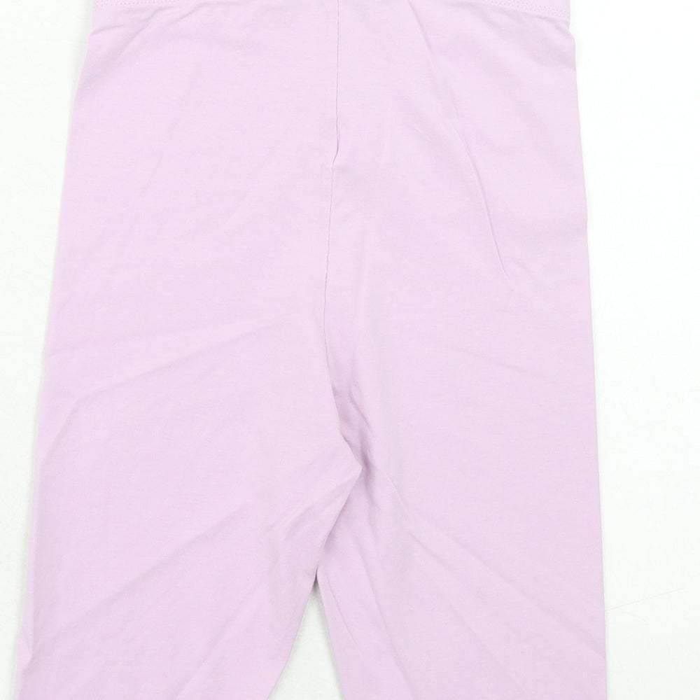 I SAW IT FIRST Womens Purple Cotton Compression Shorts Size 6 Regular Pull On