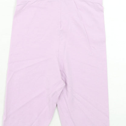 I SAW IT FIRST Womens Purple Cotton Compression Shorts Size 6 Regular Pull On