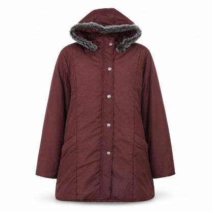 Womens UK Size M Anne De Lancay Red Parka Coat