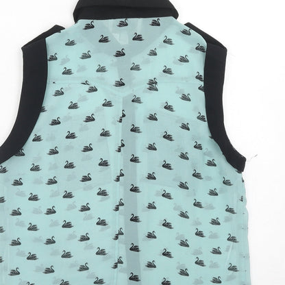 Womens UK Size 12 Pink Boutique Blue Basic Tank