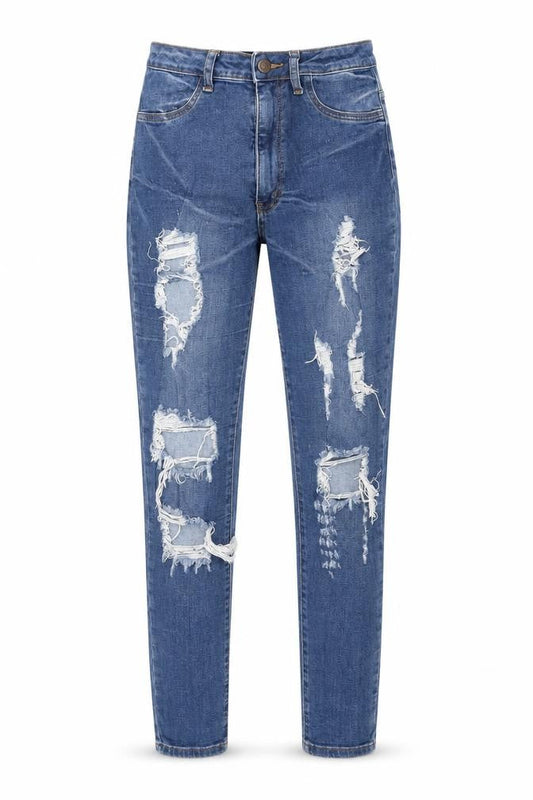 Womens UK Size 28 in Fashion Nova Regular Fit Skinny Blue Jeans