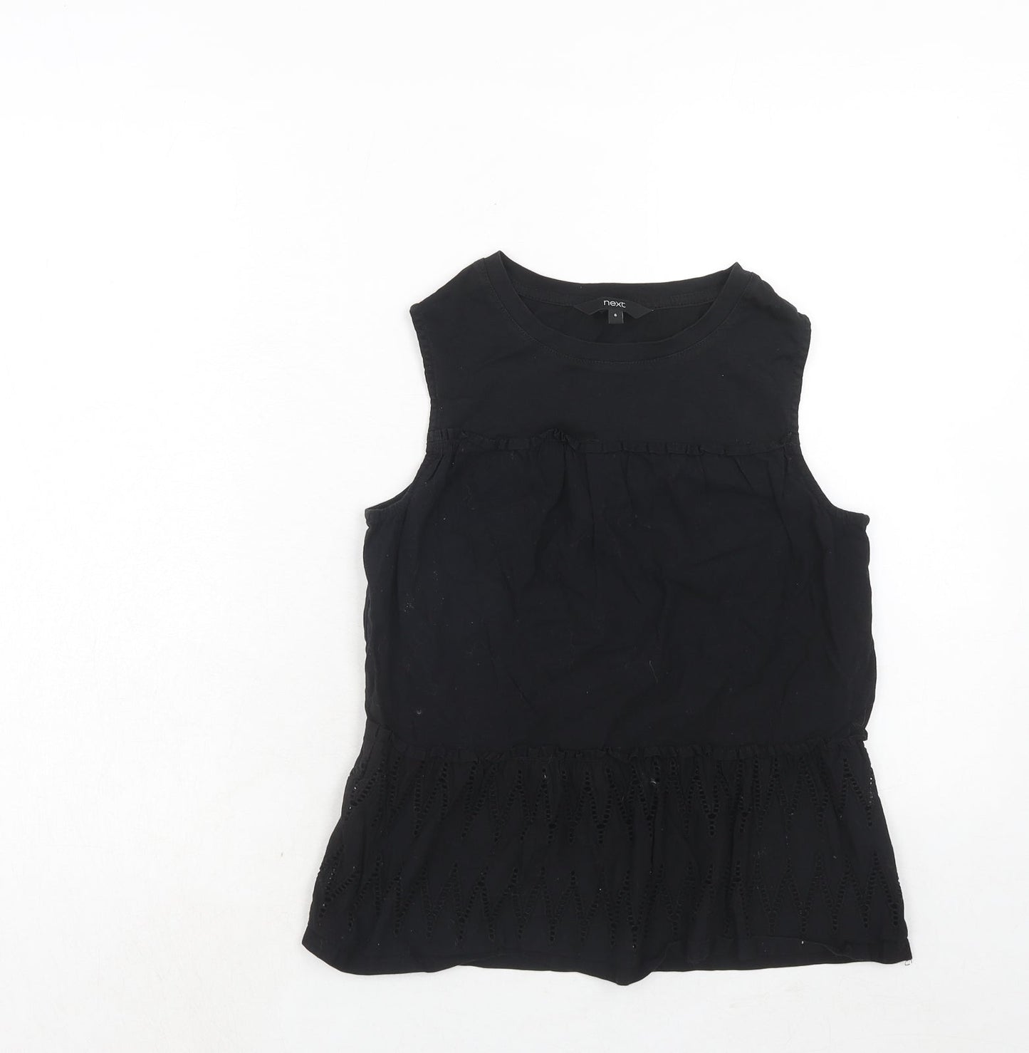 Womens UK Size 6 NEXT Black Basic Tank