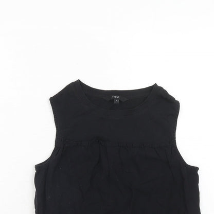 Womens UK Size 6 NEXT Black Basic Tank