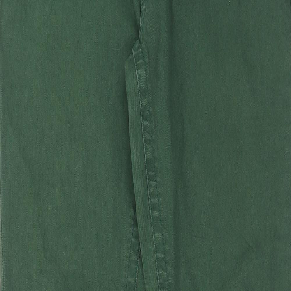 Yessica Womens Green Cotton Straight Jeans Size 30 in Regular Zip