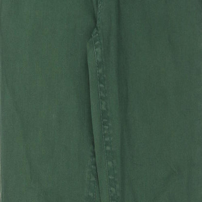 Yessica Womens Green Cotton Straight Jeans Size 30 in Regular Zip