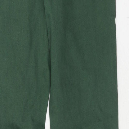 Yessica Womens Green Cotton Straight Jeans Size 30 in Regular Zip