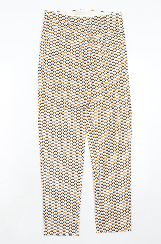 Womens UK Size 6 H&M Regular Fit Chino Orange Trousers