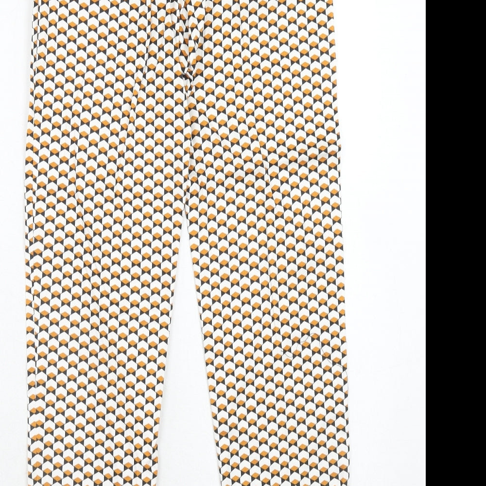 Womens UK Size 6 H&M Regular Fit Chino Orange Trousers