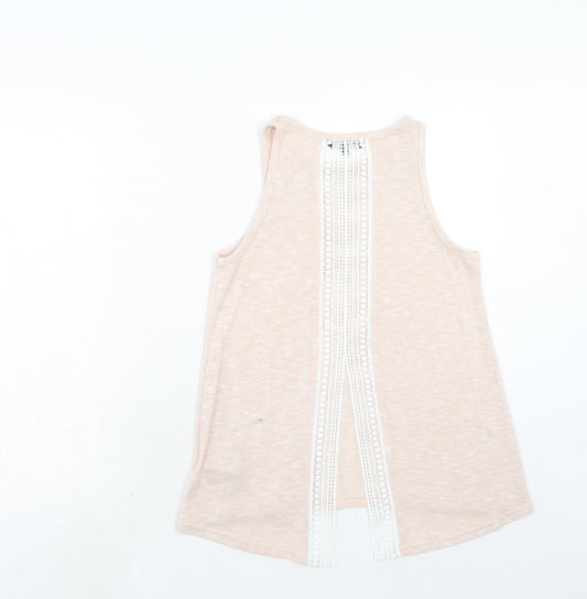 Womens UK Size 8 New Look Pink Basic Tank