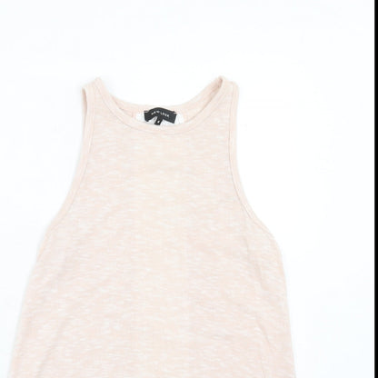 Womens UK Size 8 New Look Pink Basic Tank