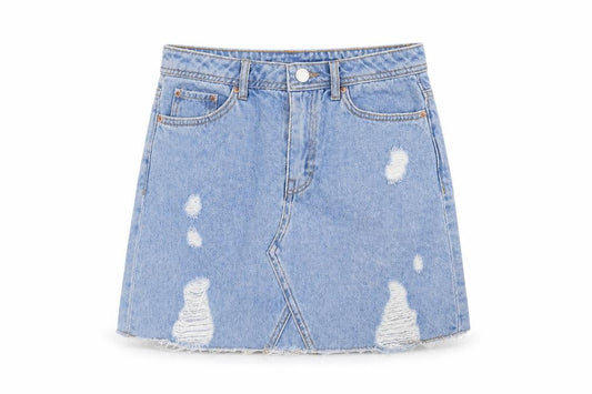 Womens UK Size 6 H&M Mini Denim Skirt