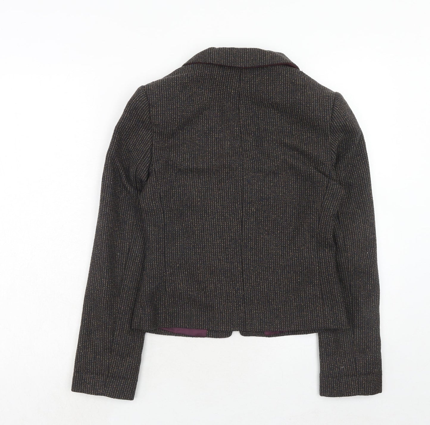 New Look Womens Brown Polyester Jacket Blazer Size 8