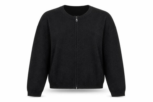 Womens UK Size 12 B.YOU Black Full Zip Jumper