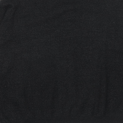 B.YOU Womens Black Round Neck Polyester Full Zip Jumper Size 12